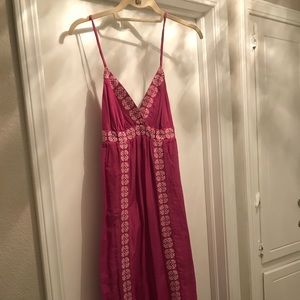 Pink Ella Moss Maxi Dress